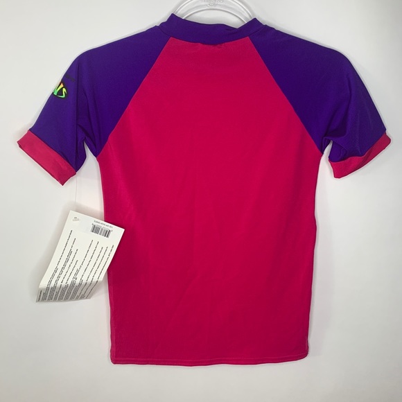 NEW • Kids • Pink Purple • Rash Guard Top • 10 - Picture 3 of 5